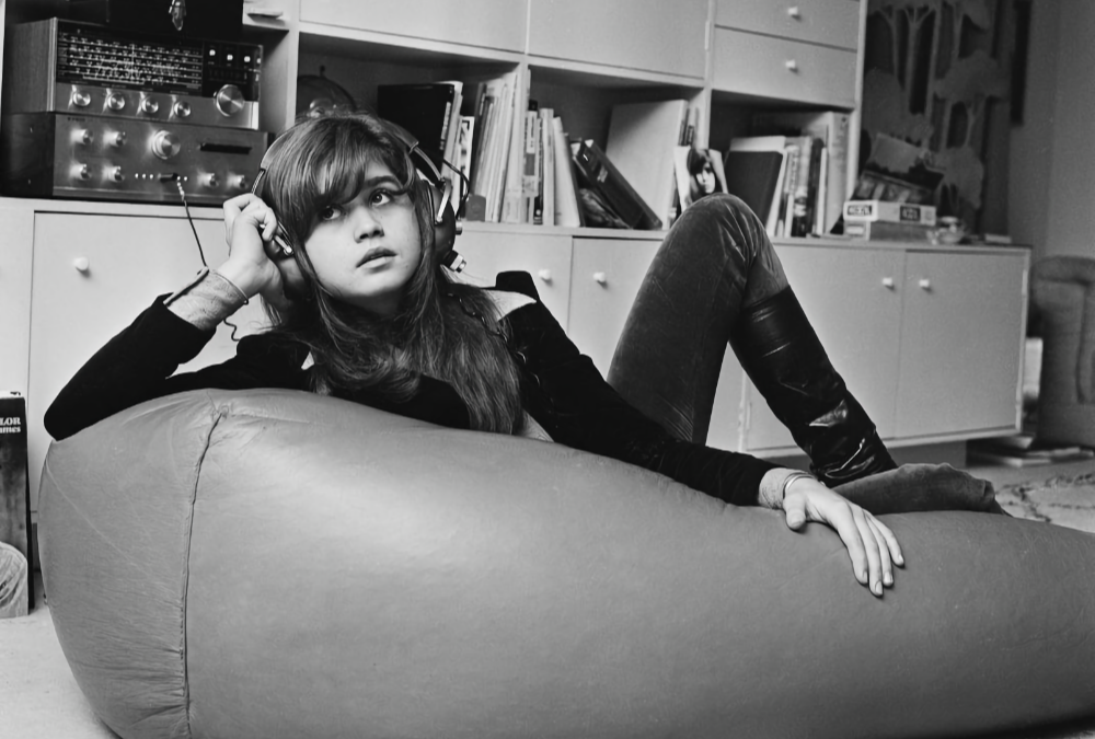 Maria Schneider with Headphones